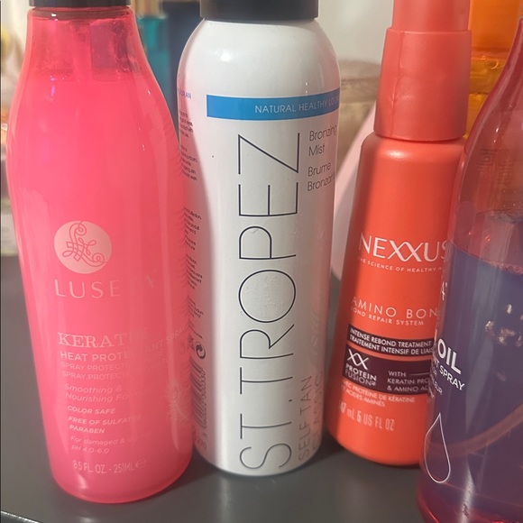 18 pieces Hair Care Set - Blonde + Travel Mini Straightener + body tan - Picture 5 of 7